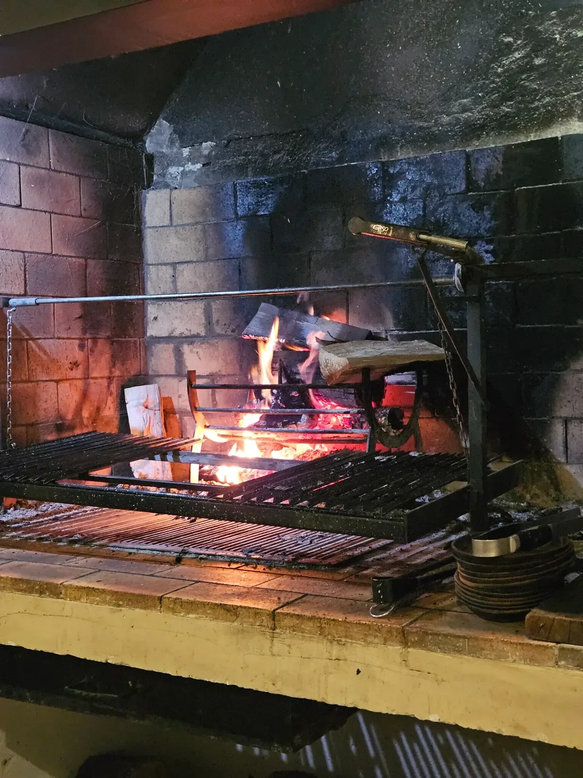 Grillade au feu de bois